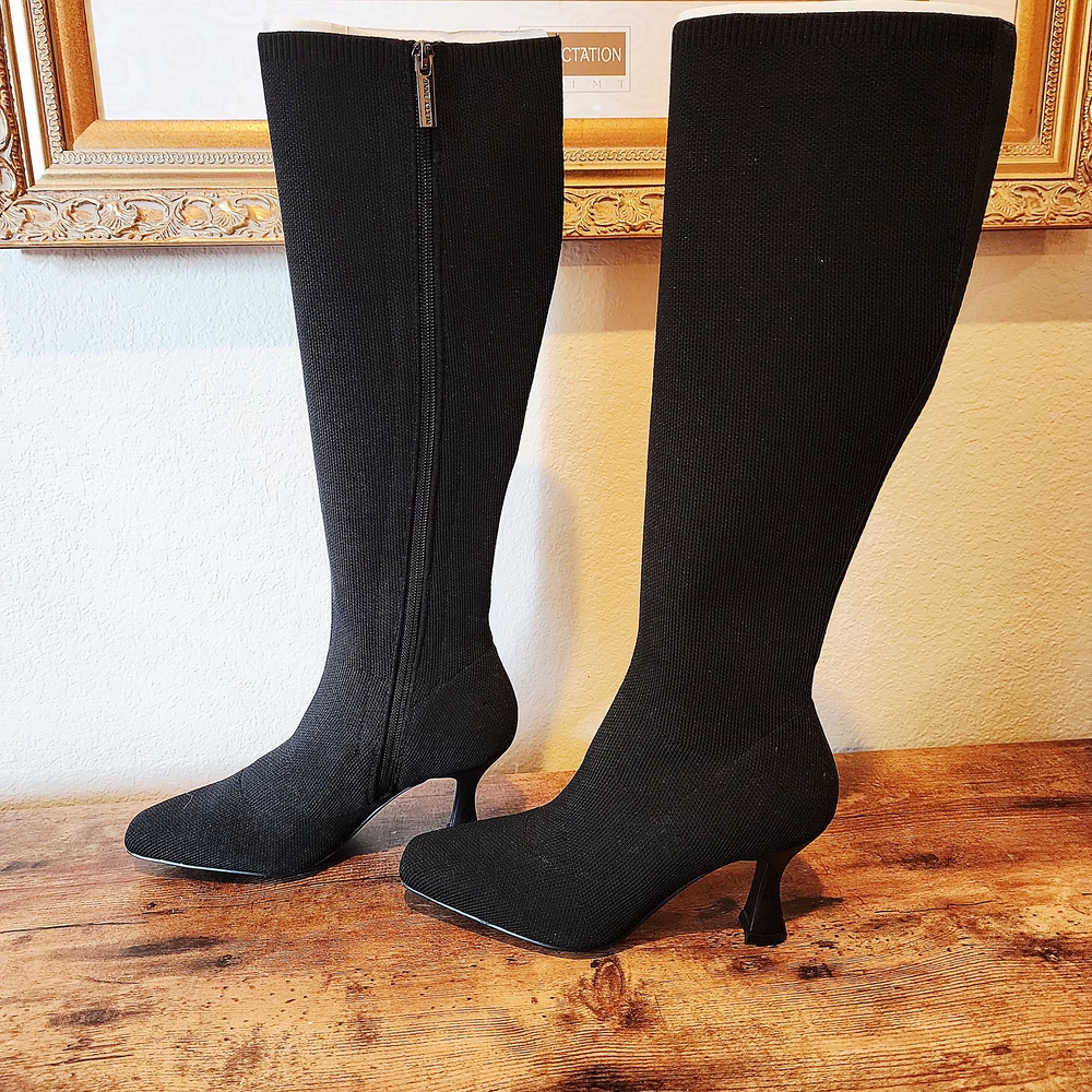 Anne Klein Black Heeled Boots